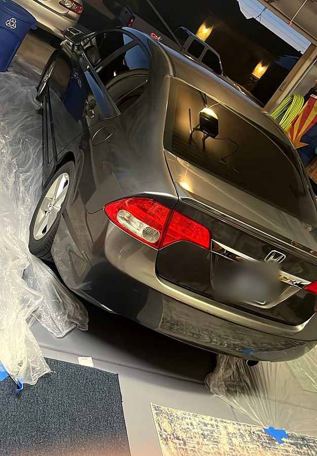Honda Civic after window tinting